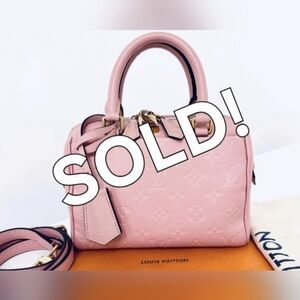 Louis Vuitton Empreinte Speedy Bandouliere 20 NM Rose Poudre – Full Set!